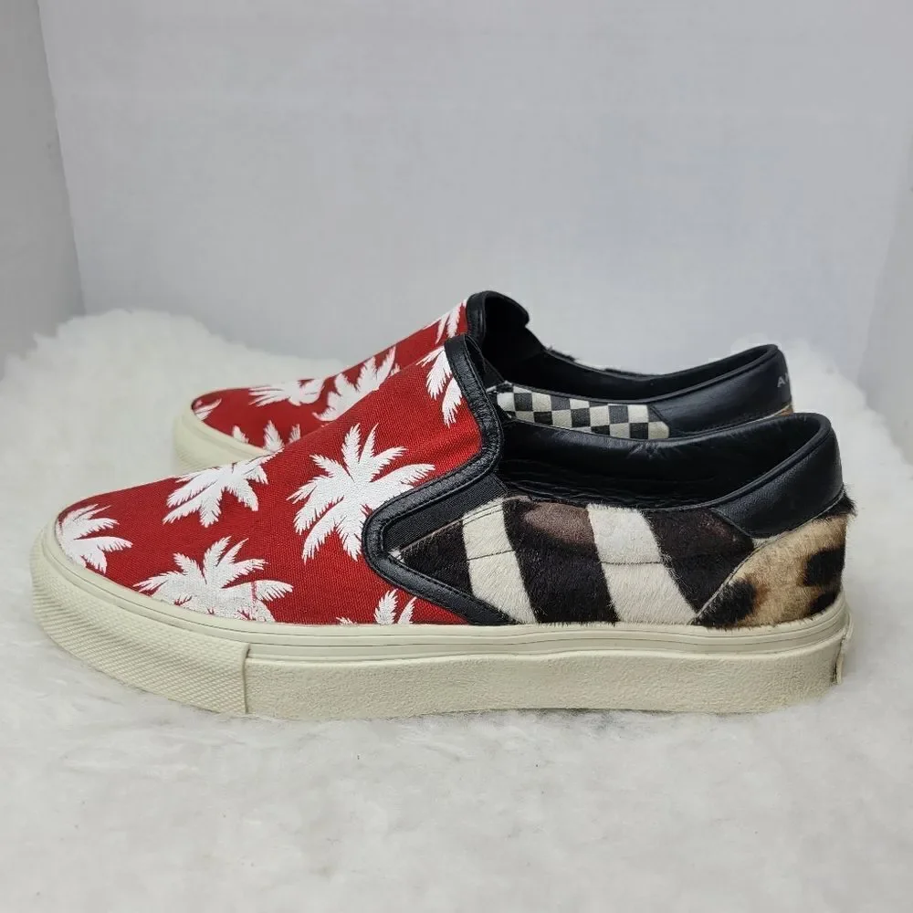 Amiri Slip On Palm Patchwork Mens  Sneakers Shoes Size 6 US 39 EUR